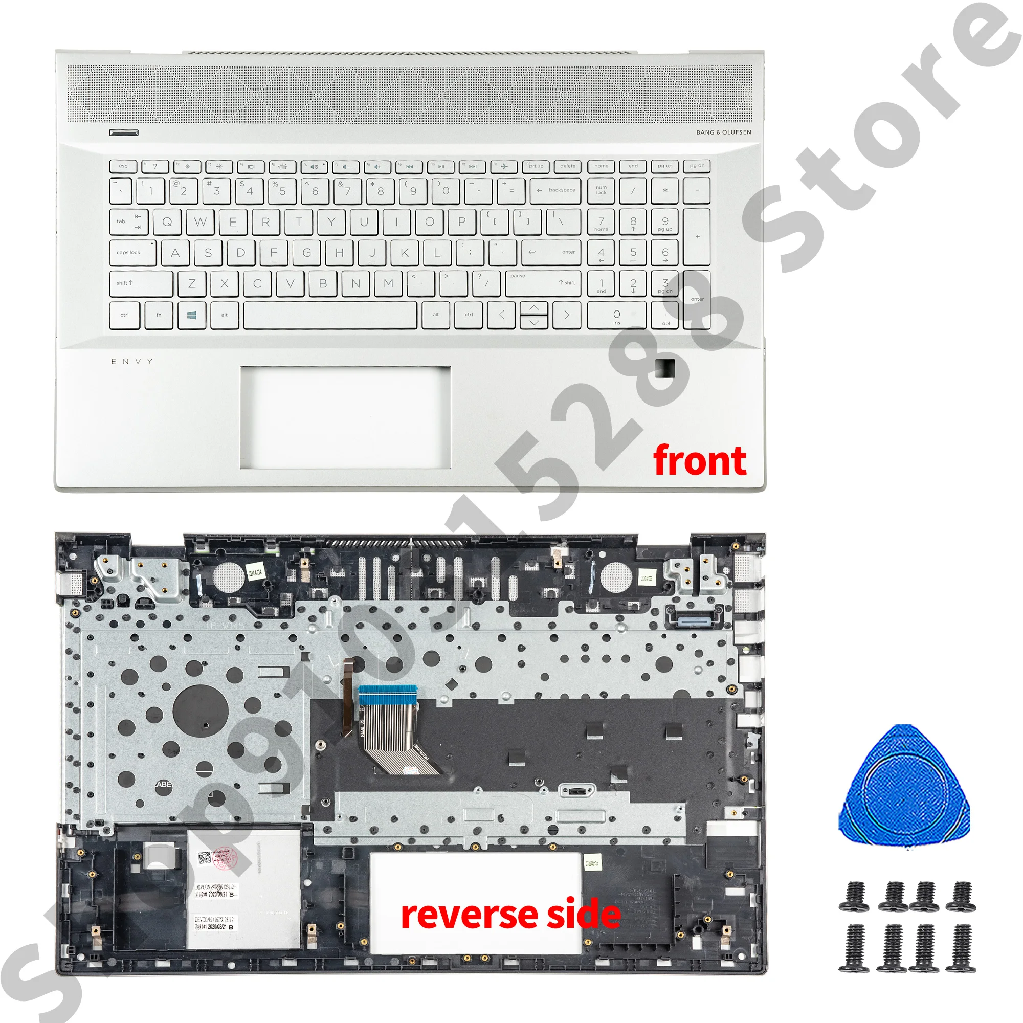 

New Housing With Keyboard For ENVY 17-CE 17M-CE TPN-W145 Palmrest Case Keyboard US English Version Silver