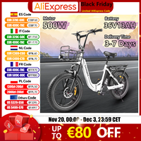 SAMEBIKE C05 PRO Foldable Electric Bicycle 500W 36V13AH Lithium Battery Adult Electric Bike 20 inch Fat Tire Urban Riding E-bike