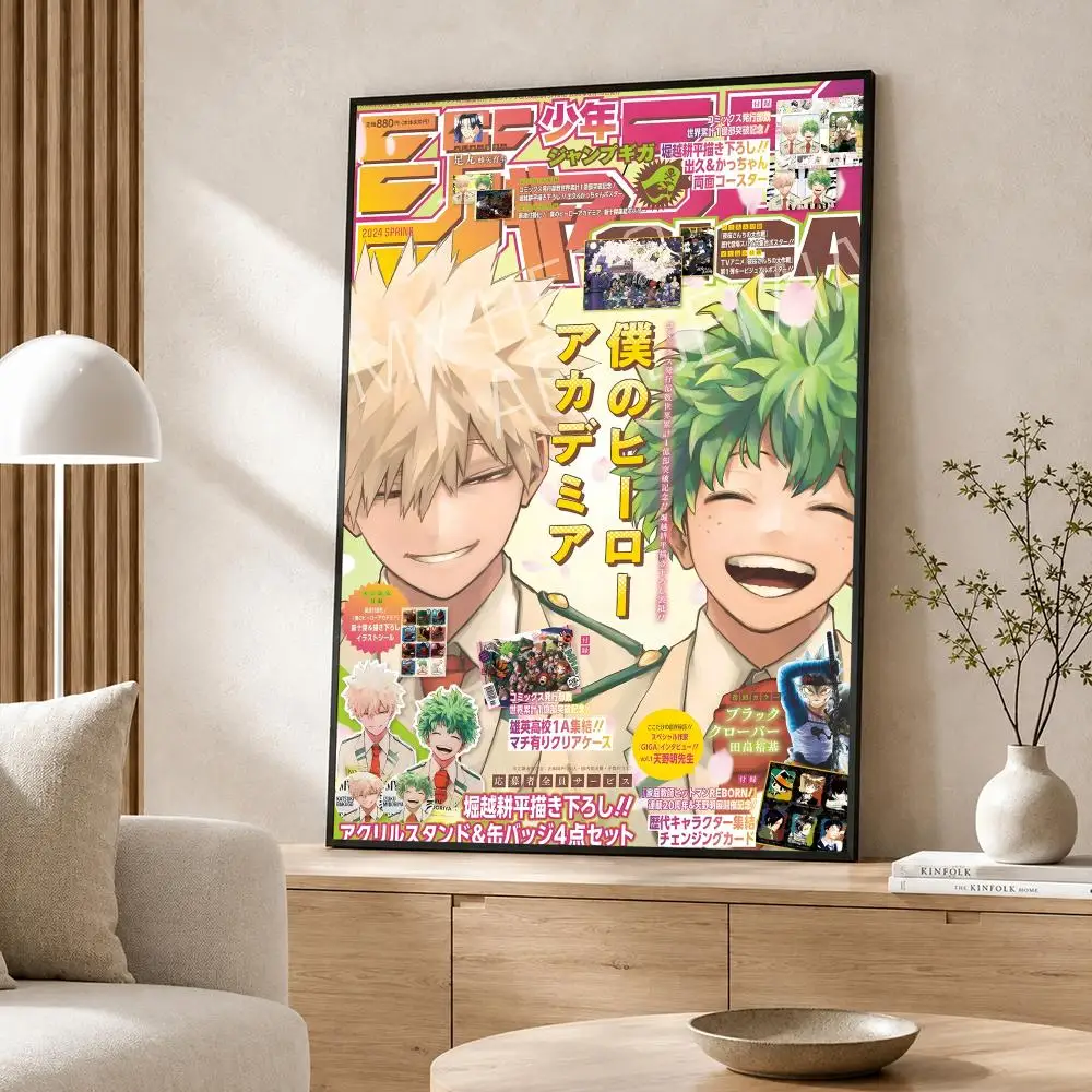 Anime My Hero Academia Poster Poster-Wandaufkleber, wasserfest, selbstklebend, HD-Kunst, Schlafzimmer, Bar, Dekoration – Detail 6