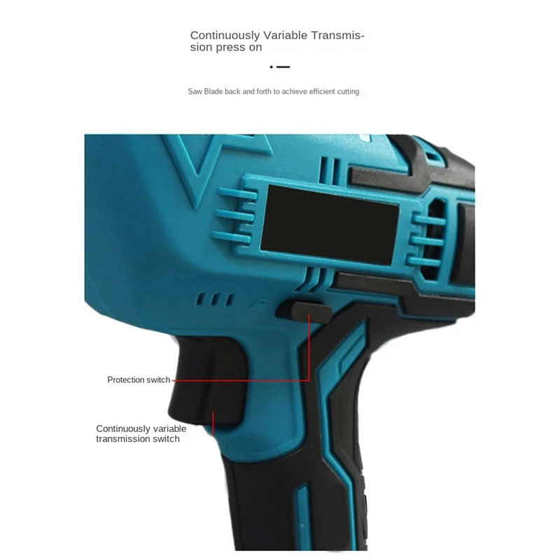 Imagem -05 - Recarregável Cordless Elétrica Alternativa Serra Madeira e Metal Saw Makita 18v Bateria