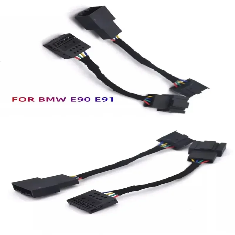New High Quality 2x Retrofit facelift LCI Led Tail light wire cable adaptor For BMW E90 E91 3 series 2007-2008