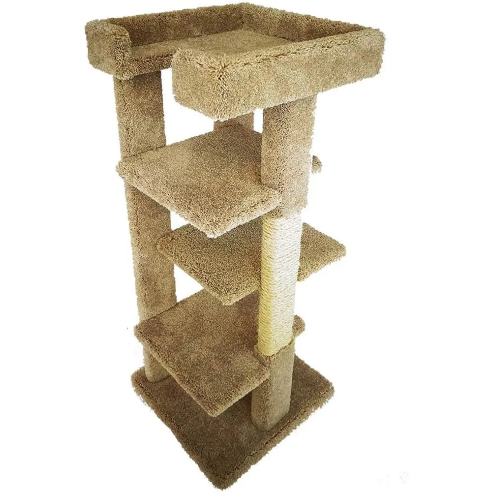 

Large Cat Tree Tower with Cat Scratching Posts and 4 Cat Perches by New Cats Condos cats climbing frame cats scratcher