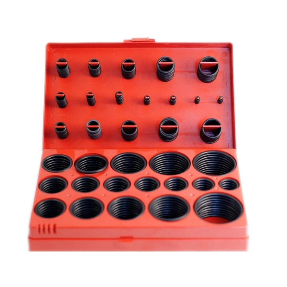 

419PCS/ Box Rubber O Ring Kit Seal Gasket Universal Rubber O-ring Assortment Set For General Plumbers Mechanics Workshop