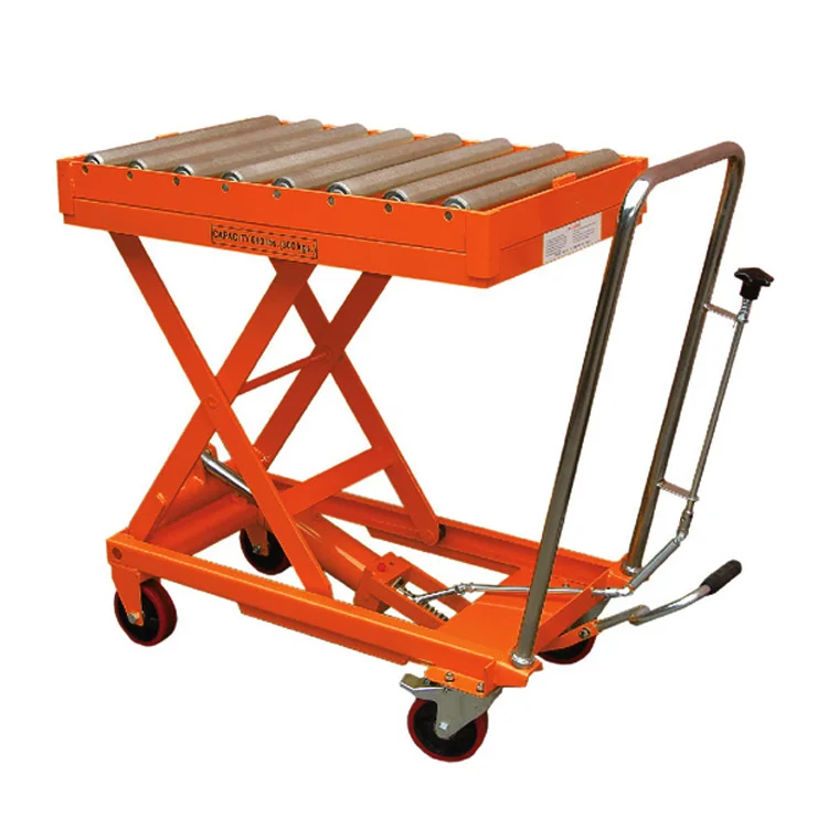 

TF-R hydraulic portable scissor lift table with roller / balls