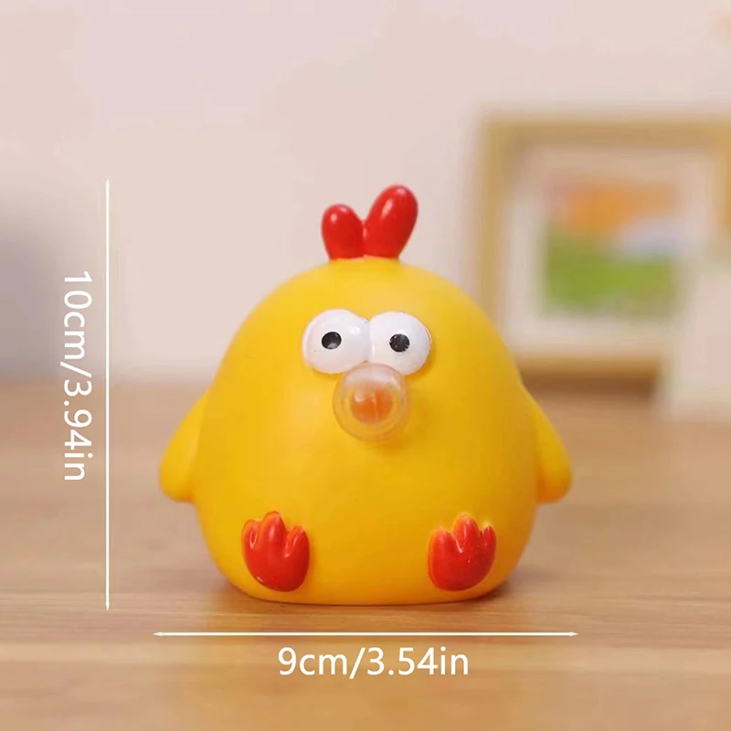 1PC New Cute Chicken Squeeze And Spit Bubble Toys Autism Sensory Toys Stress & Anxiety Relief Fidget Toys Bubble Chicken