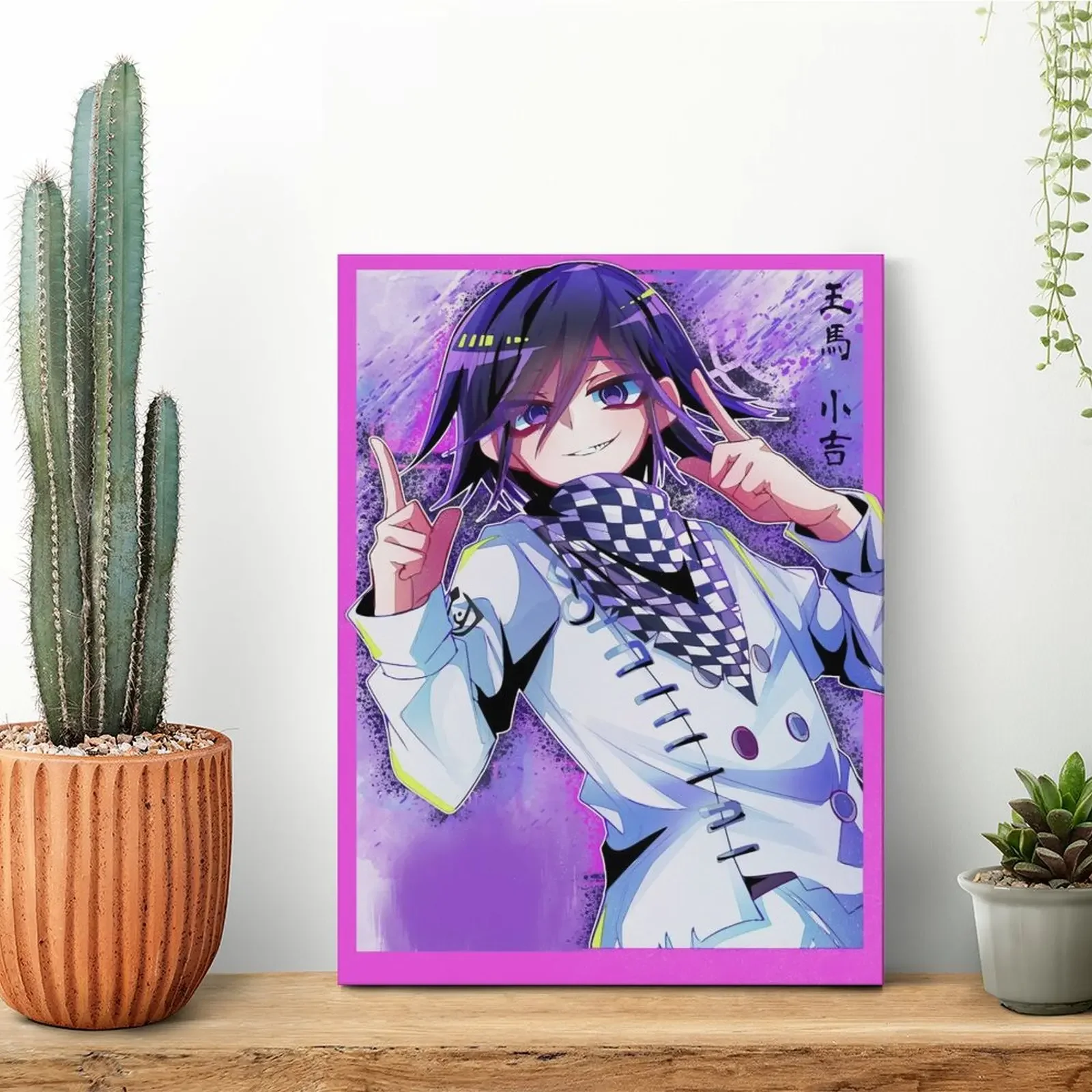 Kokichi Oma Danganronpa Canvas Painting Poster Party Party Garage Iron Sign Framed Wall Paintings