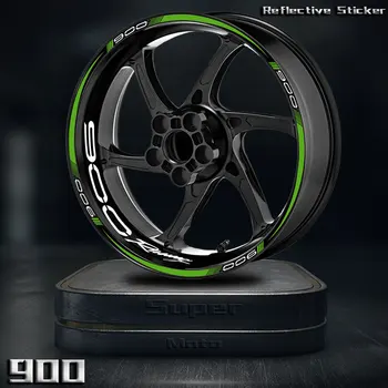 Adesivo refletivo para rodas de motocicleta, decalques de cubo, fita decorativa à prova d'água, acessório para z900 z 900 z900 2019-2023
