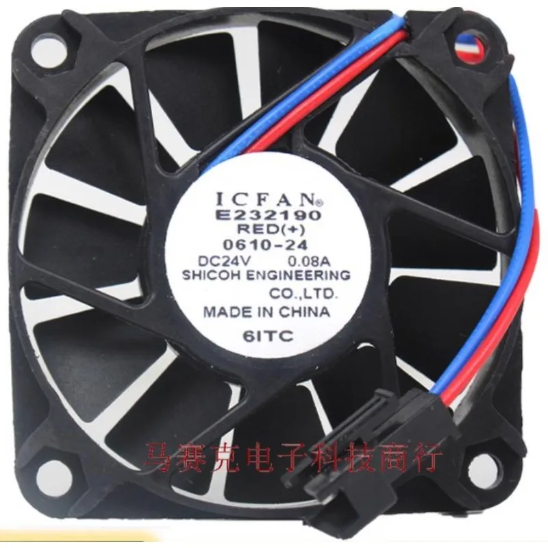 

Новый вентилятор для ICFAN E232190 6010 24 В 0,08 А 0610-24 E0610-12H 12 В 0,13 А охлаждающий вентилятор 60*60*10 мм