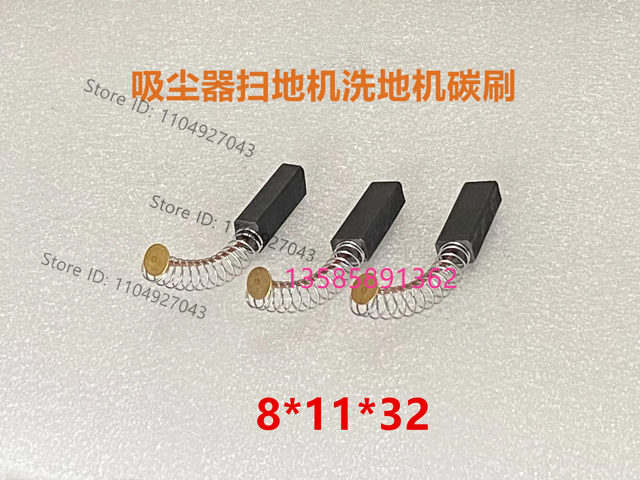 2Pcs Vacuum Cleaner Washing Machine Sweeper Motor Carbon Brush 8X11X32 Pumping Machine Water Absorber Motor Brush Y804