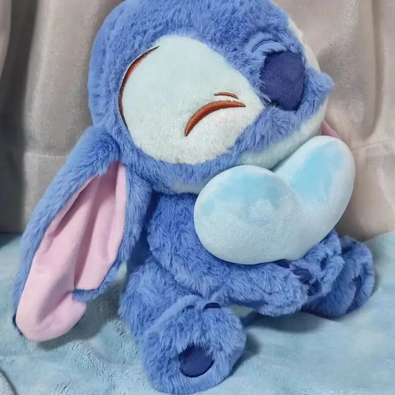 Disney Love Heart Stitch Plush Doll Cute Duck Stitch Stuffed Toys Christmas Children Birthday Gifts Kawaii Decoration Girl Gifts