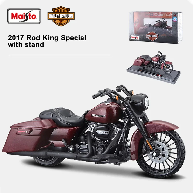 Maisto 1:18 Harley Davidson Motorcycle Diecast Model CVO Road Glide Road King Special Alloy Luxury Vehicle Decor Model Gift Toy