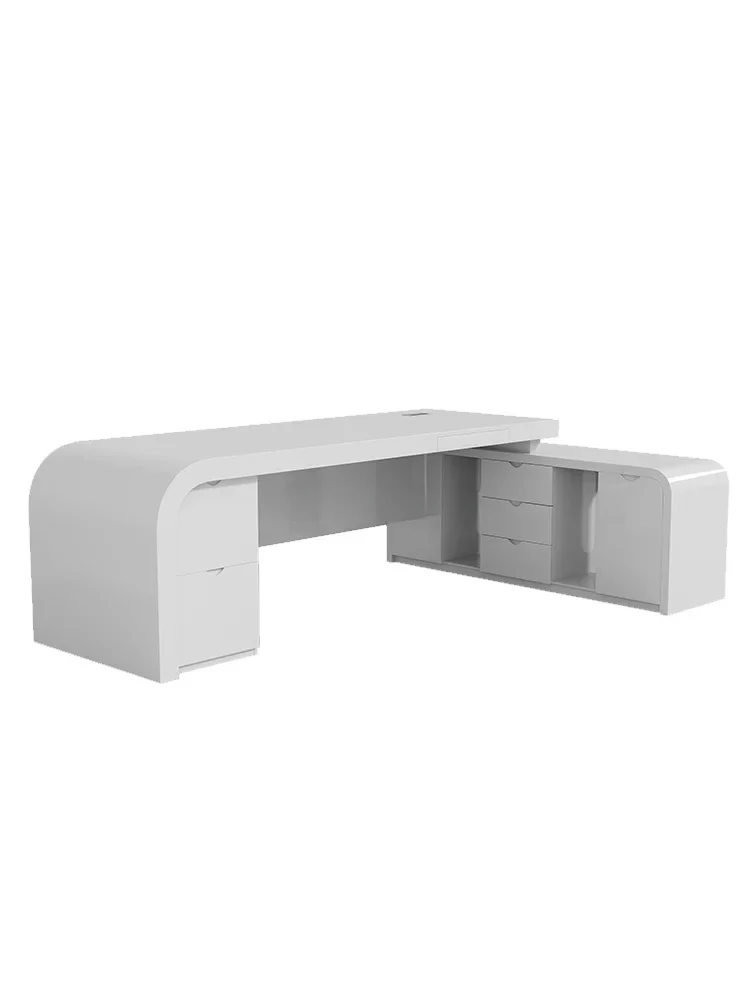 

Simple Modern Office Desk for Boss Manager Desk Executive Desk Table and Chair Combination
