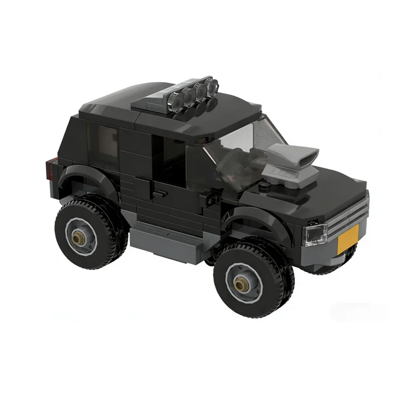 Speed Racing Car Model MOC Building Bricks Black Off-Road SUV Modular Technology Children Holiday Gifts Assemble Toys Suit