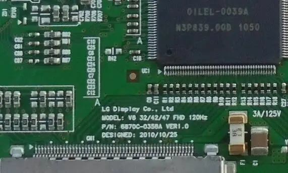 100% getestet gute arbeits Hohe-qualität für 98% neue für V6 32 42 47 FHD 120Hz 6870C-0358A ver 1,0 logic board teil