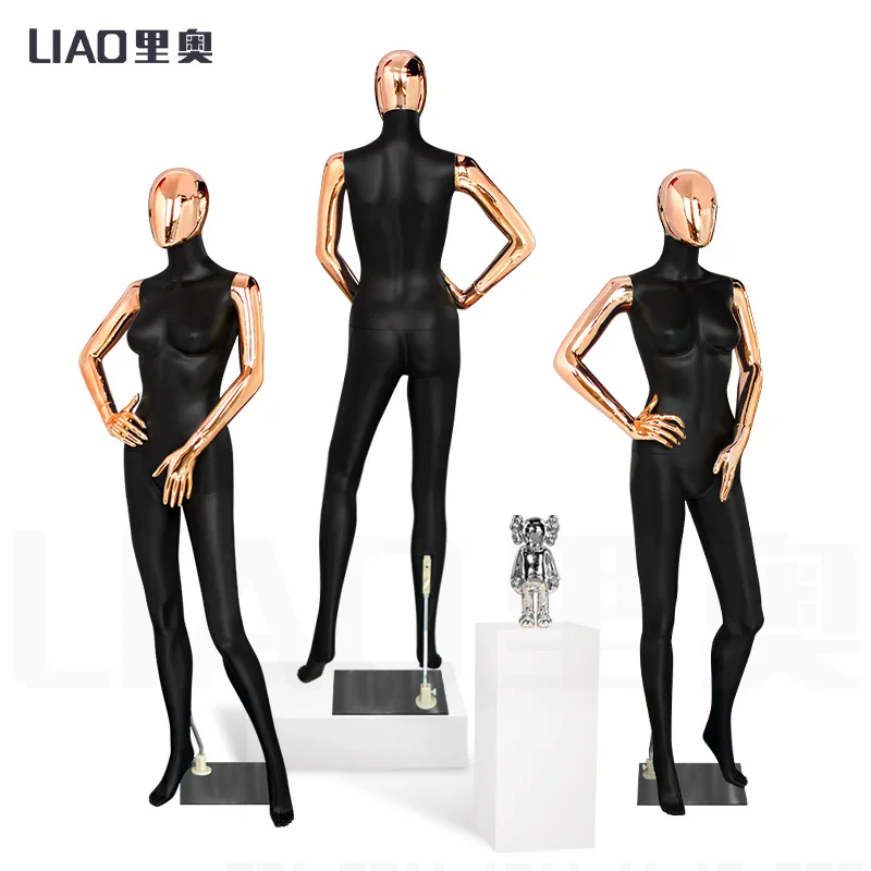 Chrome Rose gold Matte Black full body Female mannequins women manikin dummy boutique fashion display