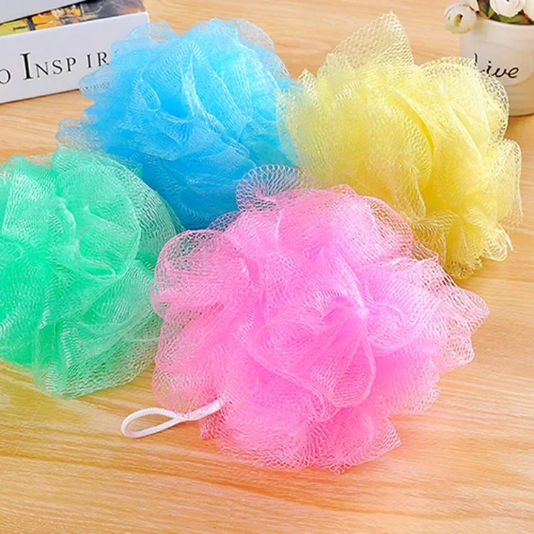 1Pcs Bathroom Supplies Bath Flower Super Soft Body Cleaning Mesh Brush Loofah Bath Ball Mesh Sponge Milk Shower Accessories