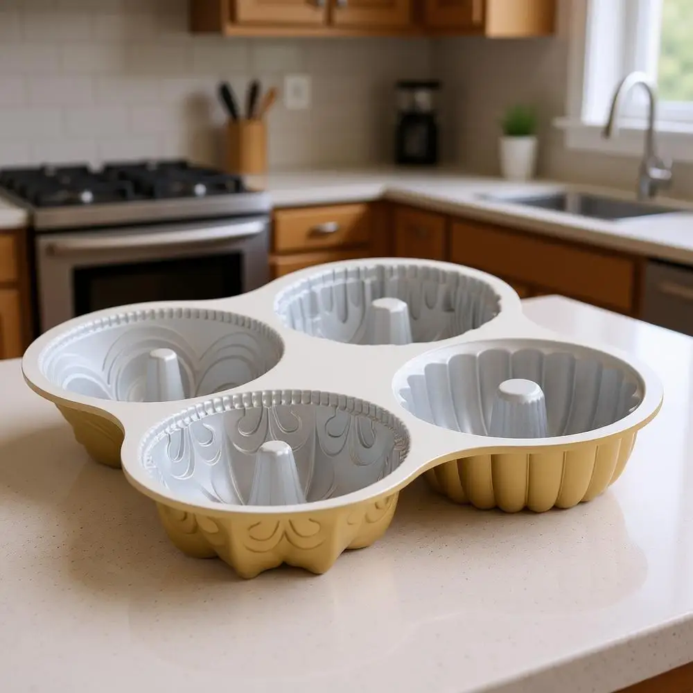 

9 Cup Gold Bundt Cake Quartet Pan