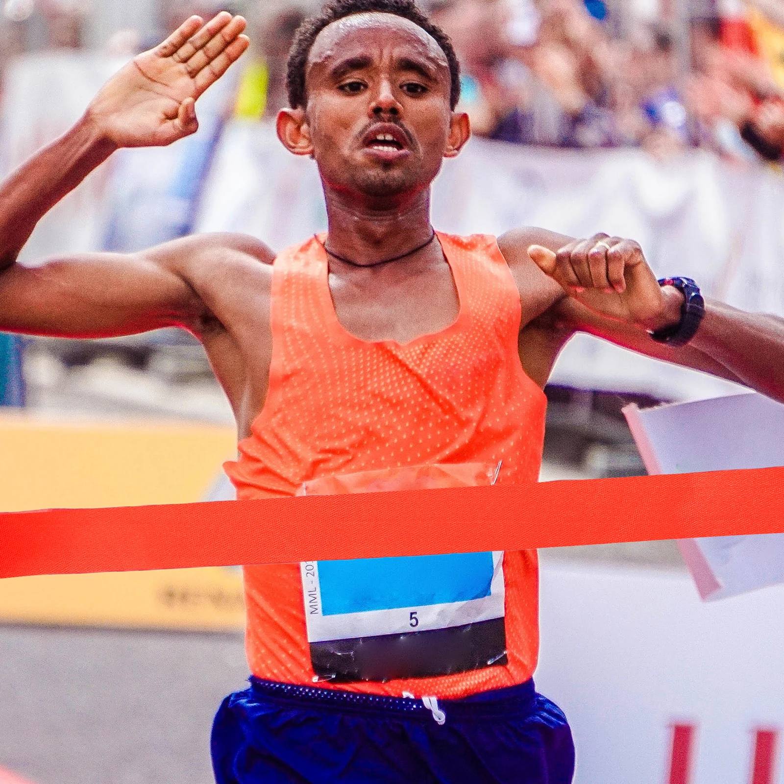 

2pcs Running Rope Durable Polyester Sports Finish Strap Events Belt Athletics Finish Strap For Running Race Fishing