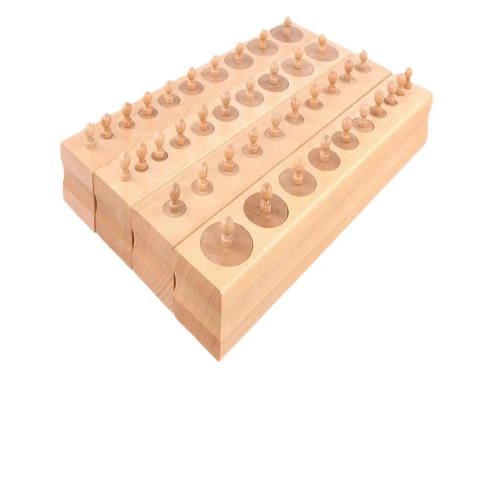 

Montessori Knobbed Cylinders Educational Cylinder Socket Toy Puzzle for Kids