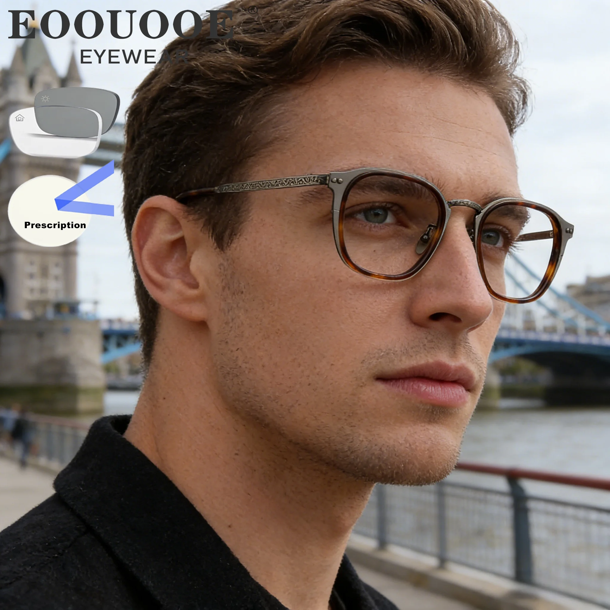 

Demi Vintage Acetate Men’s Glasses Myopia Prescription Lenses Customiz Progressive Optical Eyewear Anti Blue Light Eyeglasses