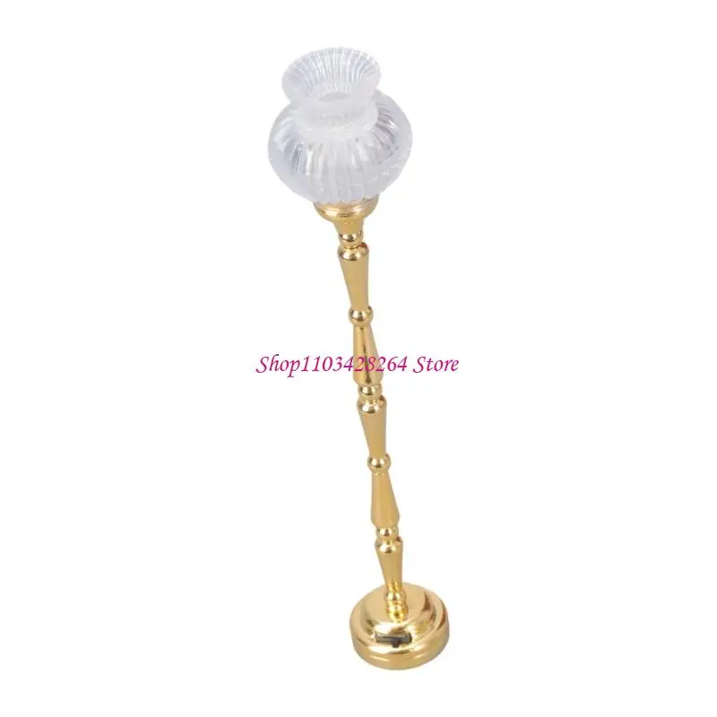 

1/12 Scale Dollhouses Miniature Bedroom Floor Lamp Furniture Pretend Play