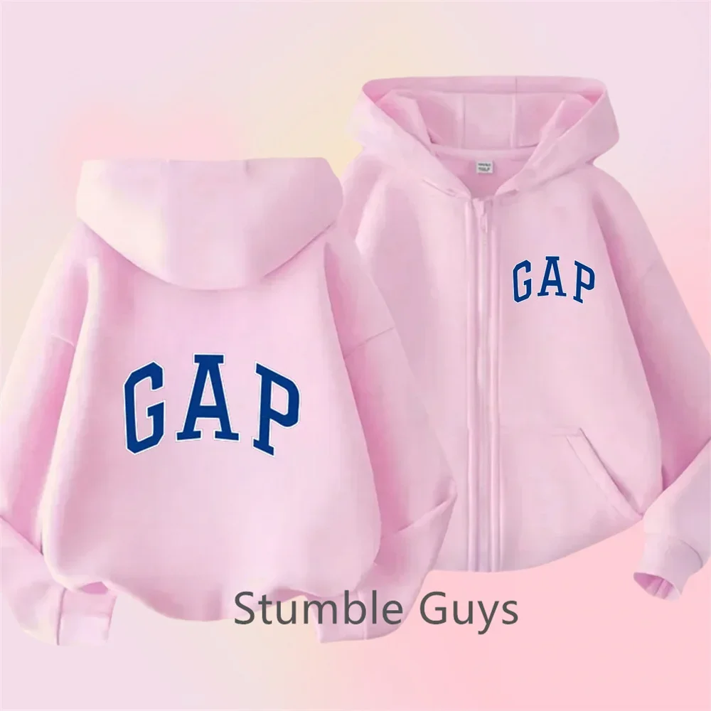 Monogrammed Simple Zipper Hoodie Kids Clothing Girls Clothing Fashion Kids Boys Clothing Fall Sweatshirt Top