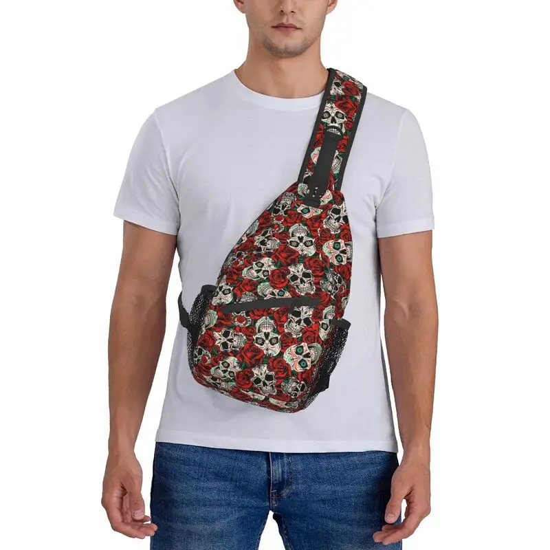 Bolsa de ombro casual para caminhadas saco de saco de peito de ombro para homens