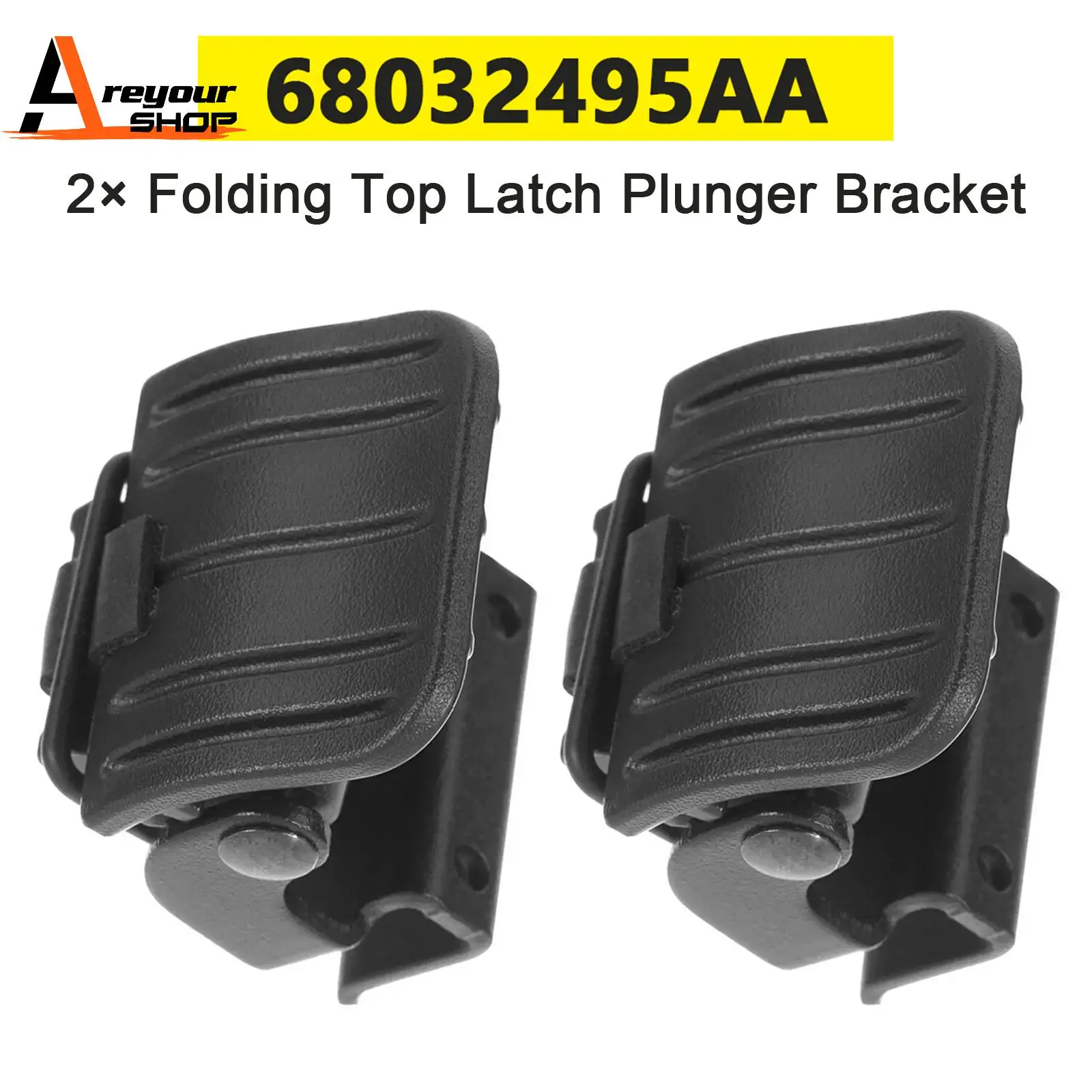 

2 × складной верхний плунжерный кронштейн 68032495AA для Jeep Wrangler 2007 2008 2009 2010 2011 2012 2013 2014-2018