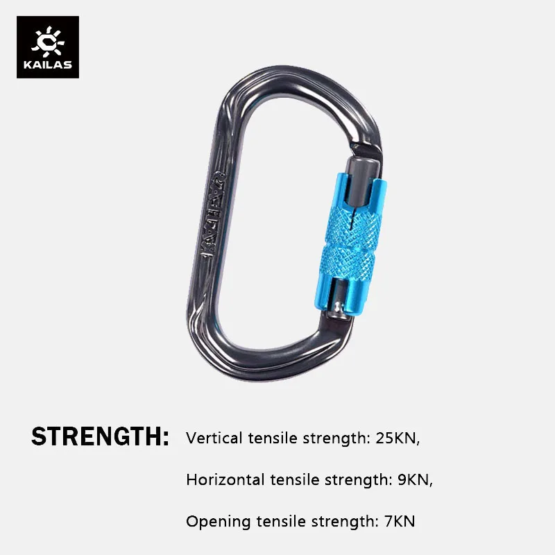 KAILAS OVAL STRAIGHT GATE CARABINER Strong and tough, essential for outdoor climbing to ensure safety EC111A