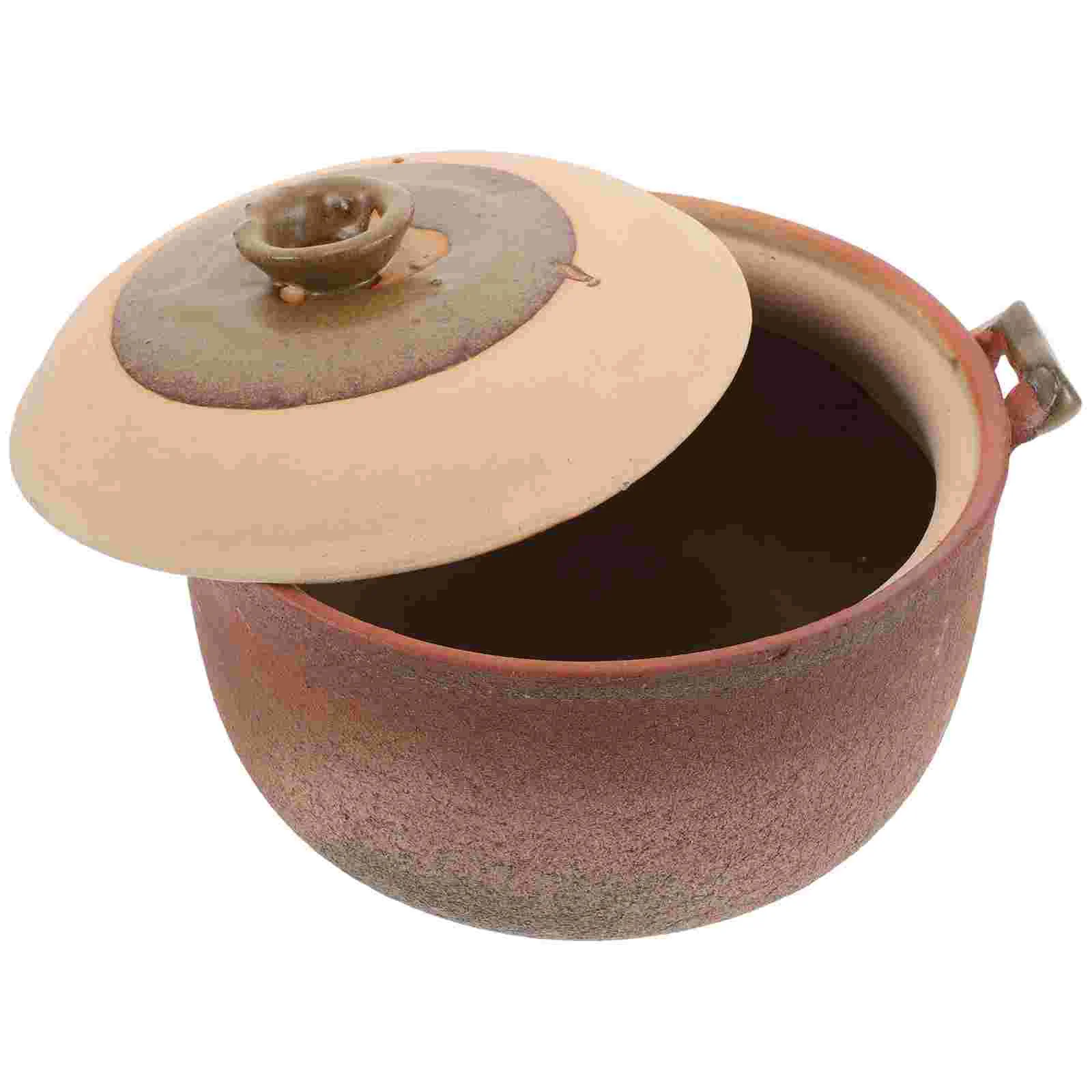 

Casserole Korean Clay Pot Japanese with Lid Cooking Bowl Chinese Cookware for Bowls Food
