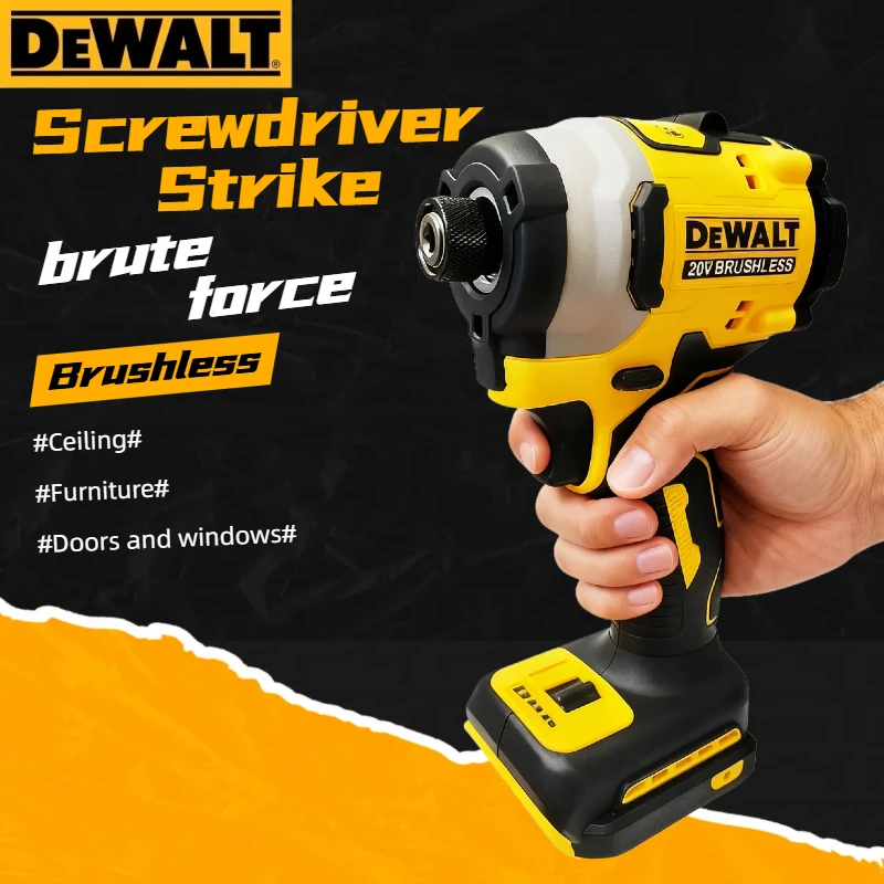 DEWALT New DCF850 20V Li-ion Cordless Electric Screwdriver, Brushless Large Torque Impact Wrench