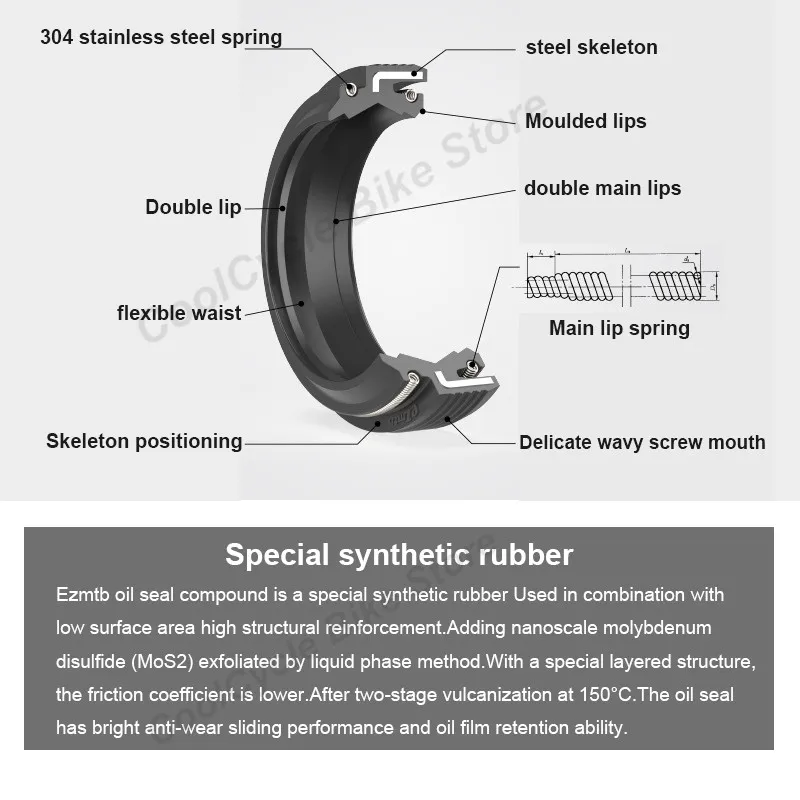 EZMTB Fork SEAL KIT Dust Wiper Foam Ring 30 32-40MM For FOX/ROCKSHOX/MANITOU/SR SUNTOUR/MARZOCCHI/X-FUSION MTB Bike Front Fork