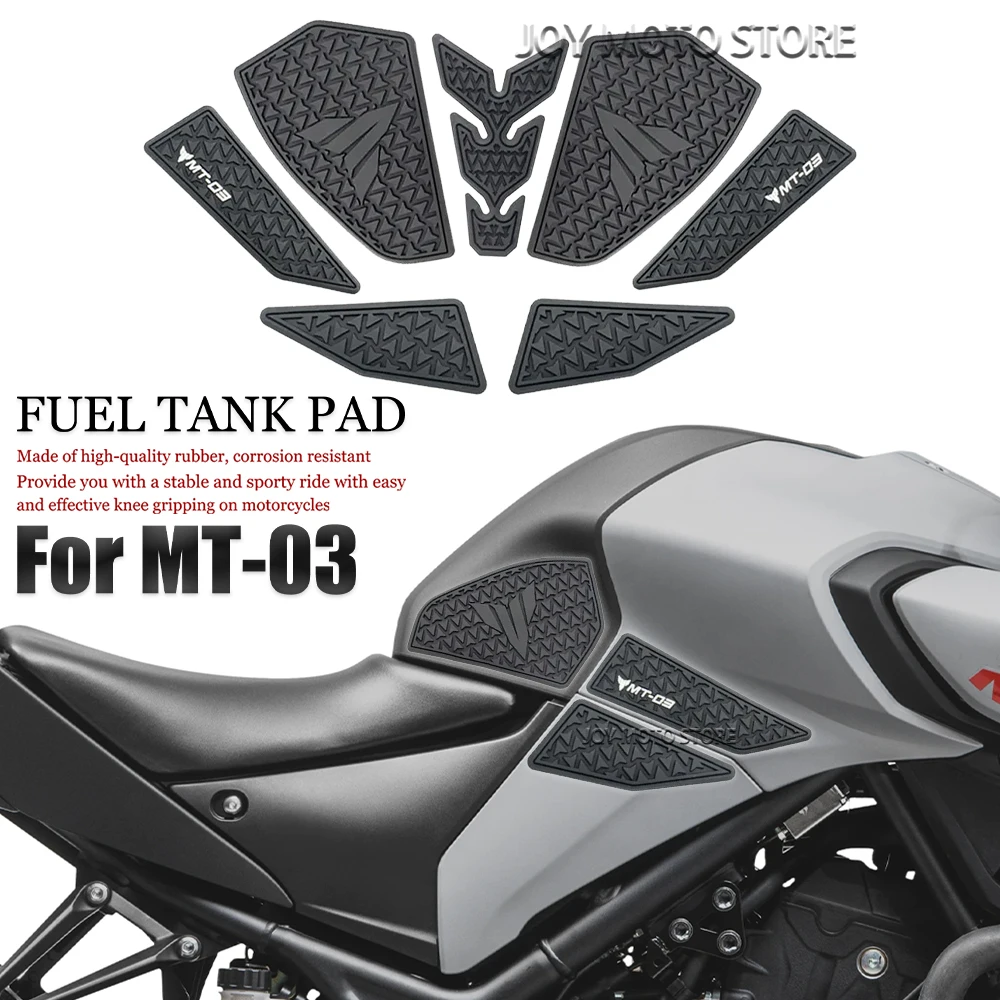 For MT03 MT 03 mt 03 mt03  Motorcycle Accessories Fuel Tank Pad Protector Sticker Side Anti Slip