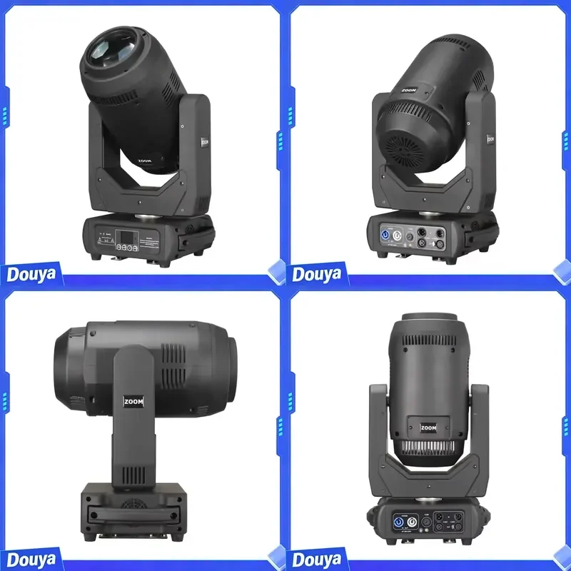 350W 3-in-1 LED Stage Lighting Beamspot Wash & Moving Head with White Emitted Color 6000K CCT Dimmable DMX512 IP33 Ra90