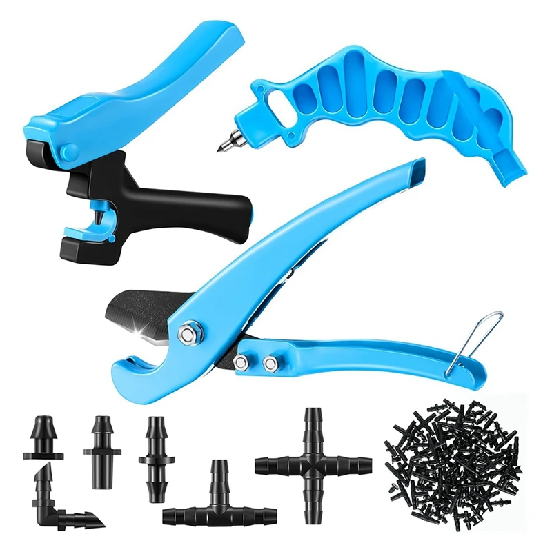 

Инструменты для дырокола для капельного орошения с 11 пробками для ирригации, дырокол для труб 1/4 дюйма