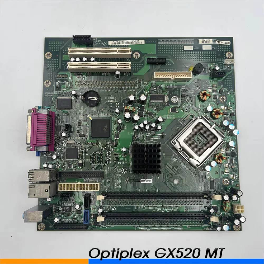 Desktop PC Motherboard For DELL Optiplex GX520 MT LGA 775 BTX WG233 RJ291 H8052 Mainboard