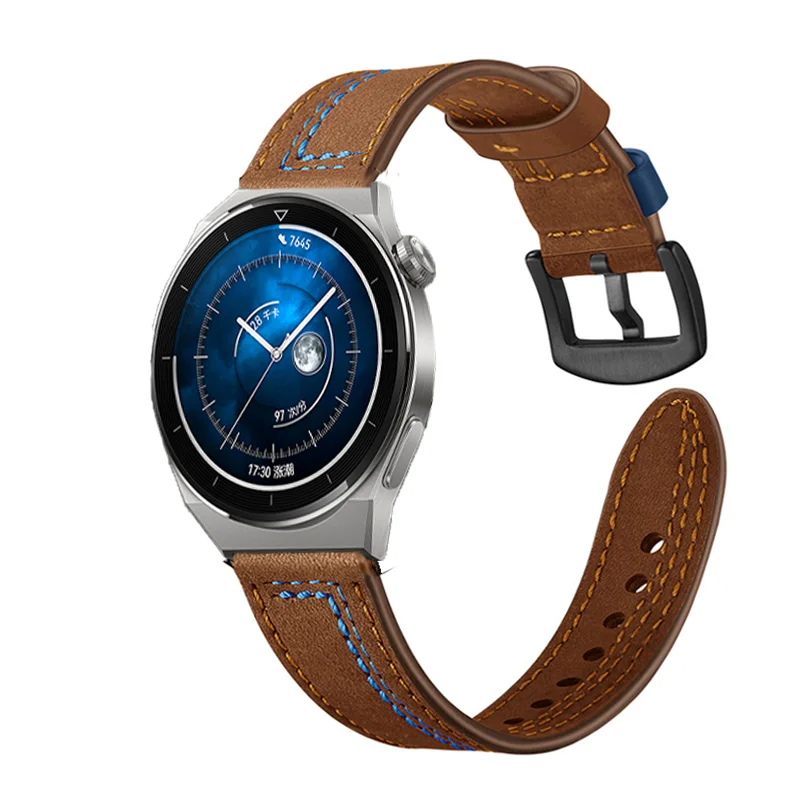 Leather Strap For HUAWEI WATCH GT 3 Pro 43mm 46mm Watchband Bracelet For Huawei Watch GT3 Pro Wristband Replacement Correa Belt