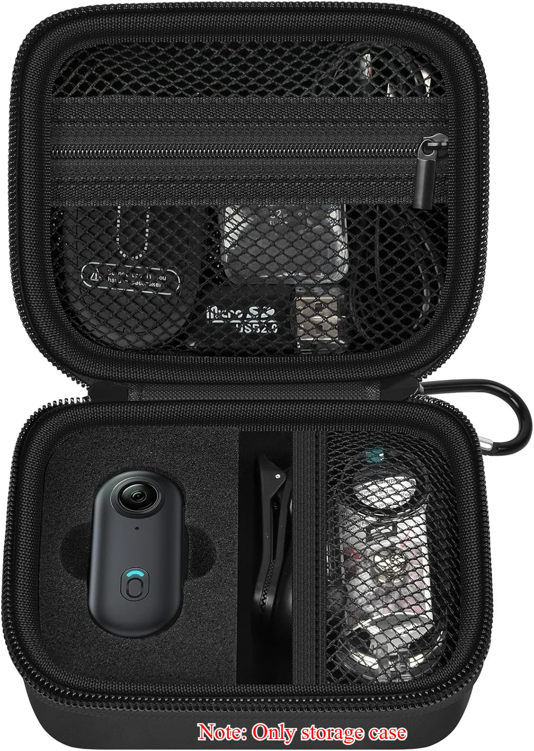 Mini-Kameratasche mit Gehäuse, tragbarer Daumen-Action-Cam-Halter, Aufbewahrungstasche für kleine tragbare Camcorder, kleine Aufnahmekameras-Tasche