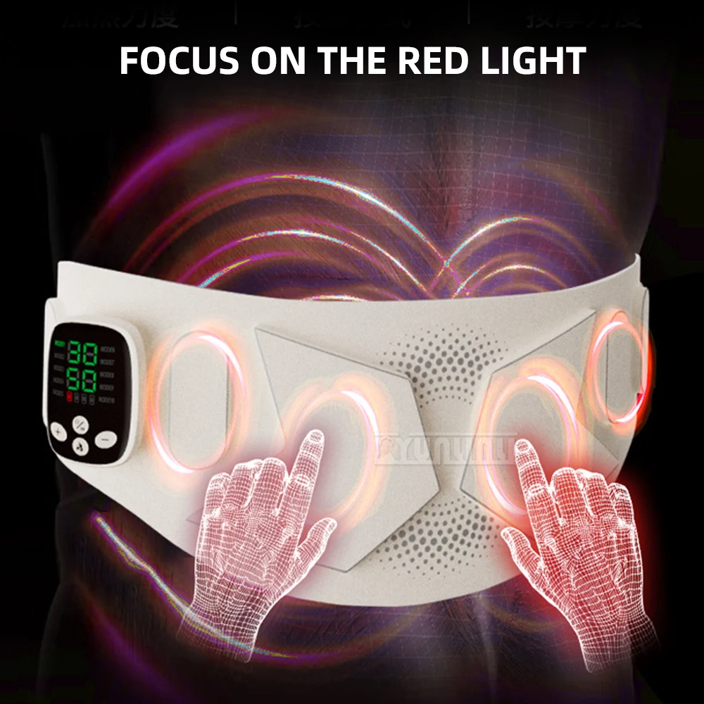 EMS حزام تدليك الخصر نبض مزدوج تغطية كاملة الاهتزاز خاص تشكيل البطن حزام الاحترار للتعرق