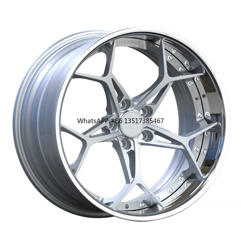 

Customize Deep Concave Brushed T6061-T6 6x135 Forgingdeep Concave Brushed 22 Inch Rims Wheel Forged 2 Piece Wheels