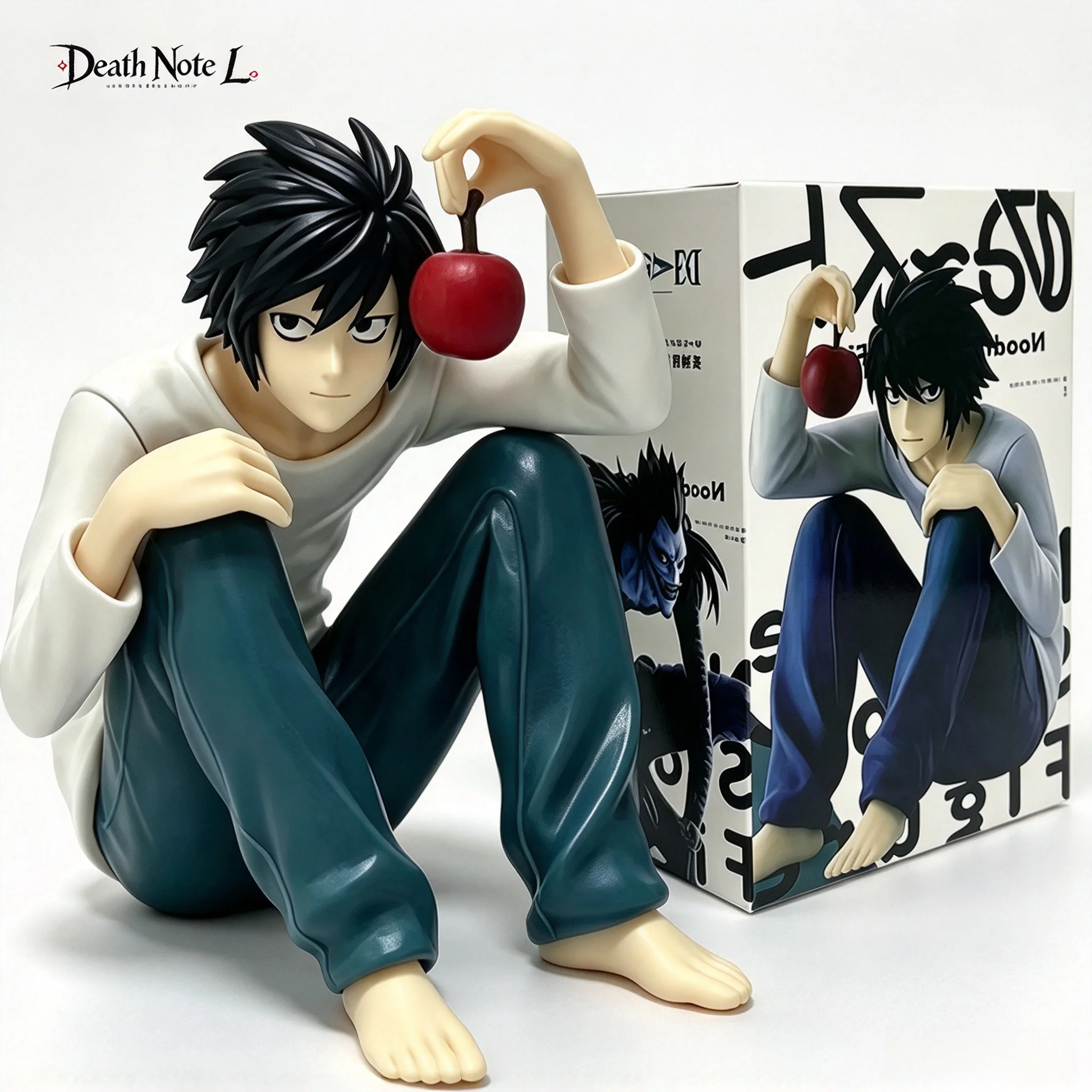 Deathed Noted Anime Figure Yagami Light & Ryuk Sitting Pose PVC Model Statue Collectible Desk Ornament Action Figurine Toy