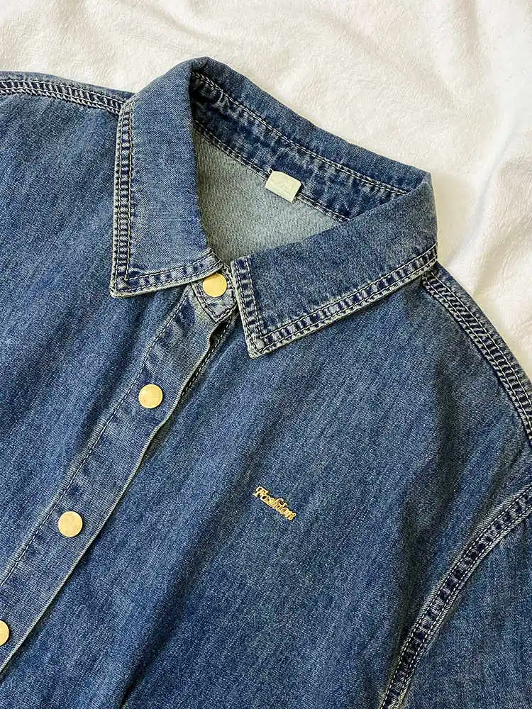 Neue Sommer frauen Denim Tops Einfarbig Lose rundhals Kurzen Ärmeln Große Größe Alle Spiel Einfache Pendeln Mantel