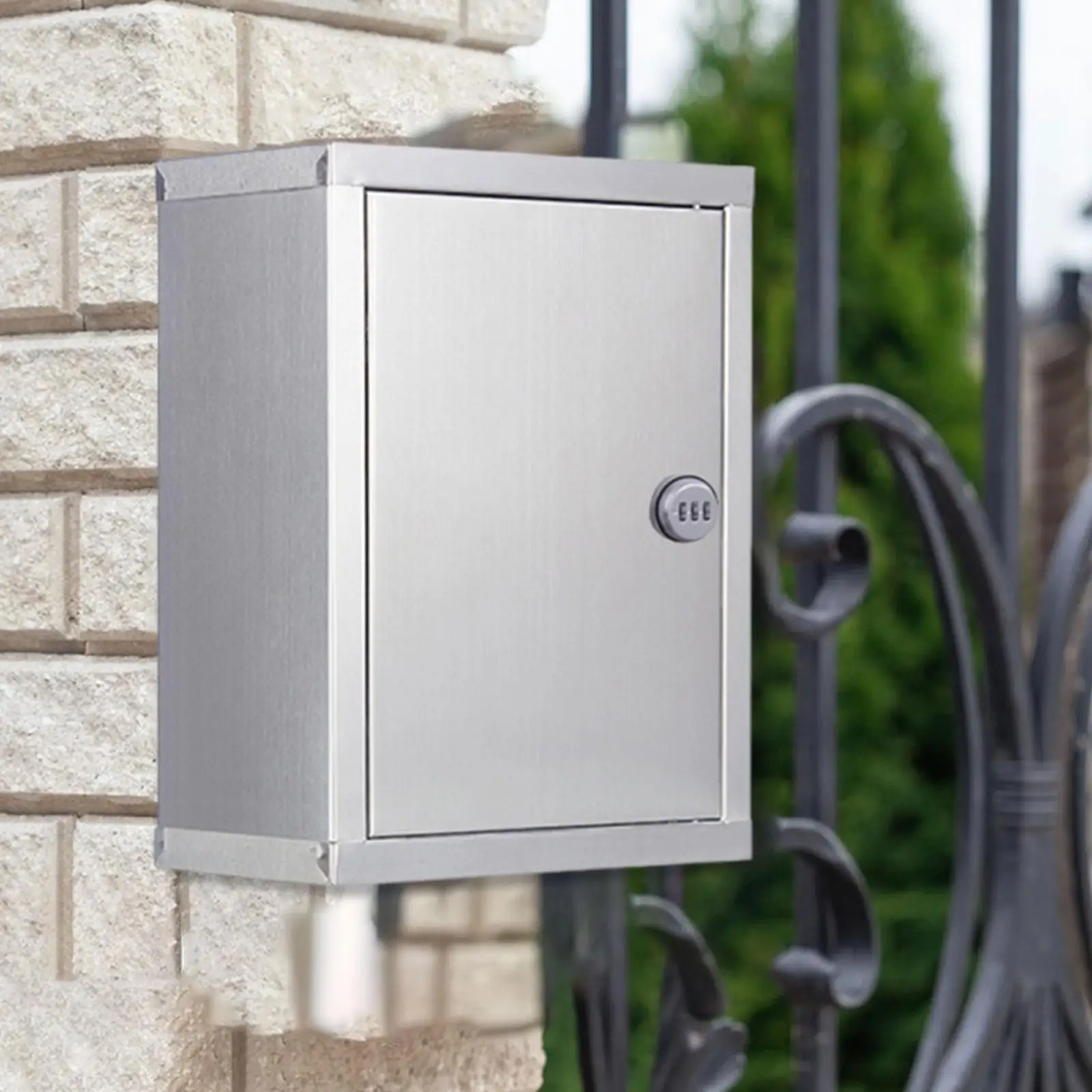 Wall Mounted Mailbox Letter Box Collection Box for Mail & Document Collection Versatile Sturdy Stainless Steel Lockable