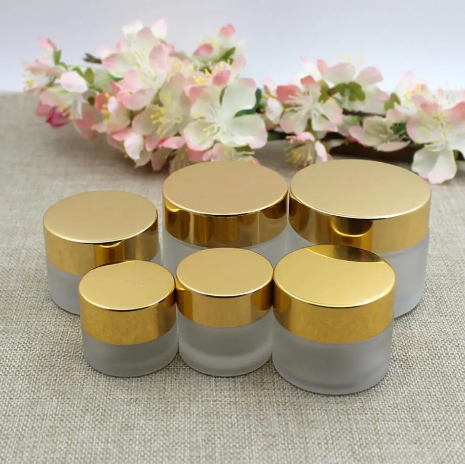 

5G10g15g20g30g50g frosted glass jar pot tin essential gel serum moisture eye cream sample test skin care cosmetic packing