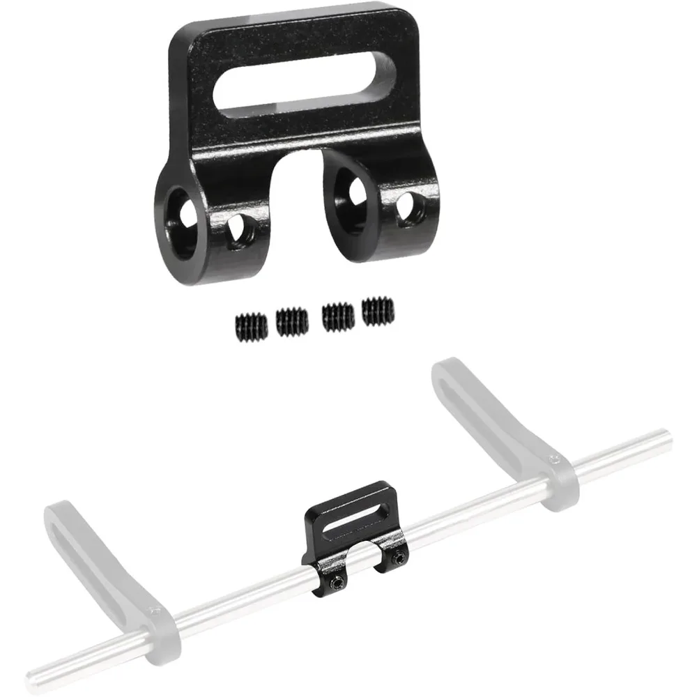 

AMK 1/10 Aluminum Modular Fairlead for 4.5mm Tube Bumper, RC Crawler Winch, LCG Chassis, Power Wagon, Cliffhanger Body (Black)