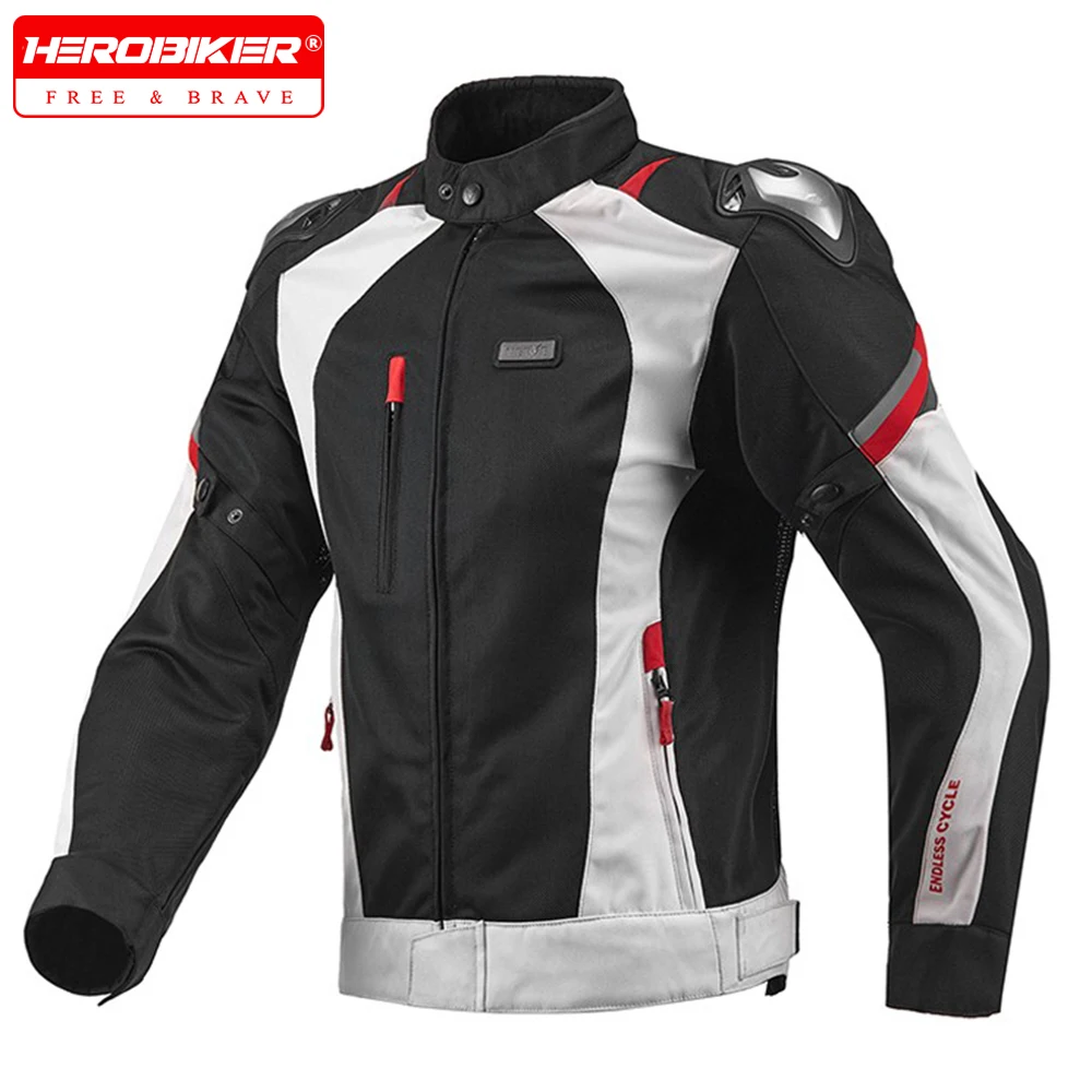 Windproof Motorbike Jacket Summer Breathable Mesh Motorcycle Riding Clothes Outdoor Anti Drop Motorcycle Jacket 