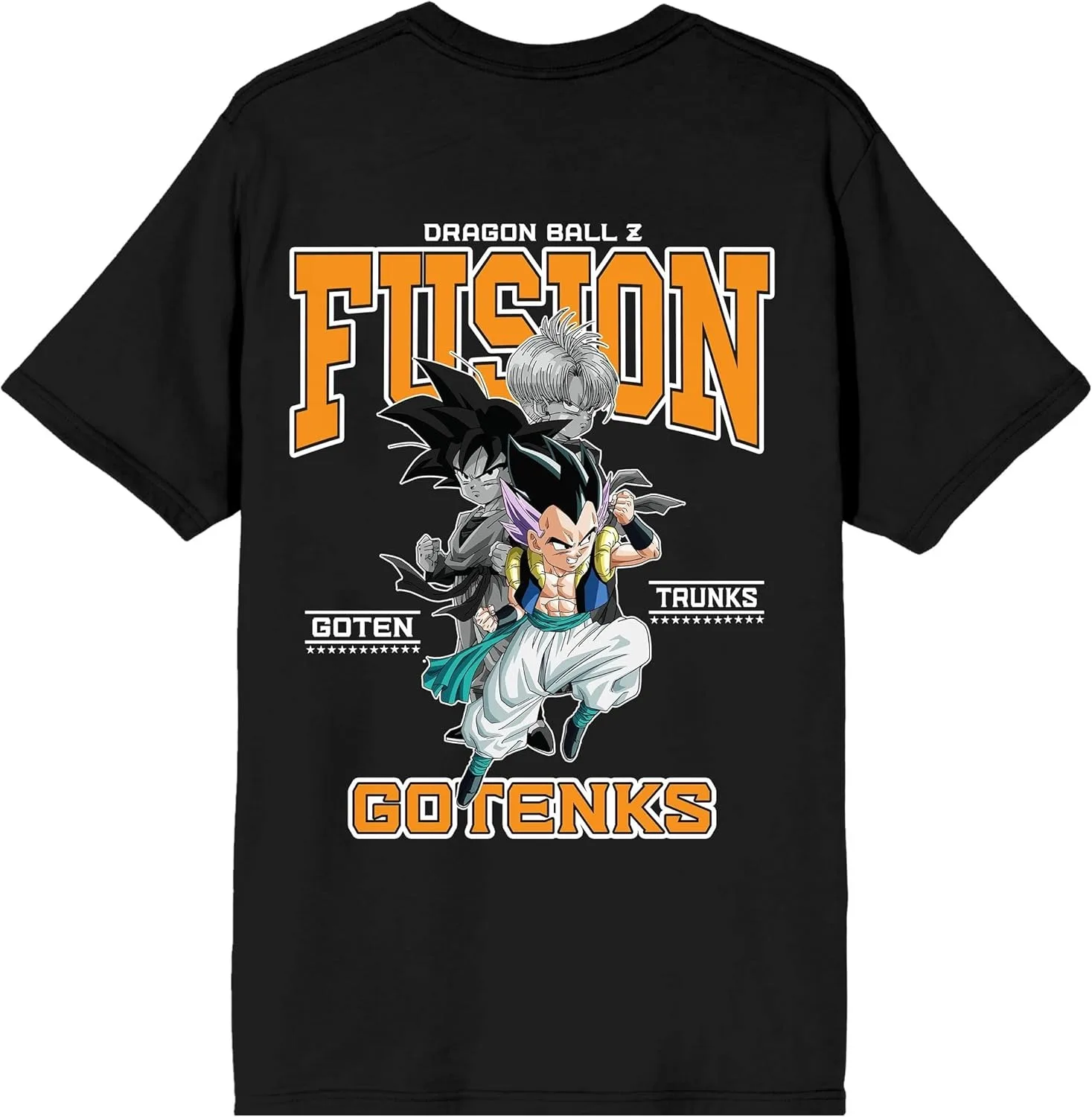 2026 Summer Dragon Ball Retro 100% Cotton Men's T-shirt Oversized Goten & Trunks Fusion Print Top, Unisex & Family Matching Y2k
