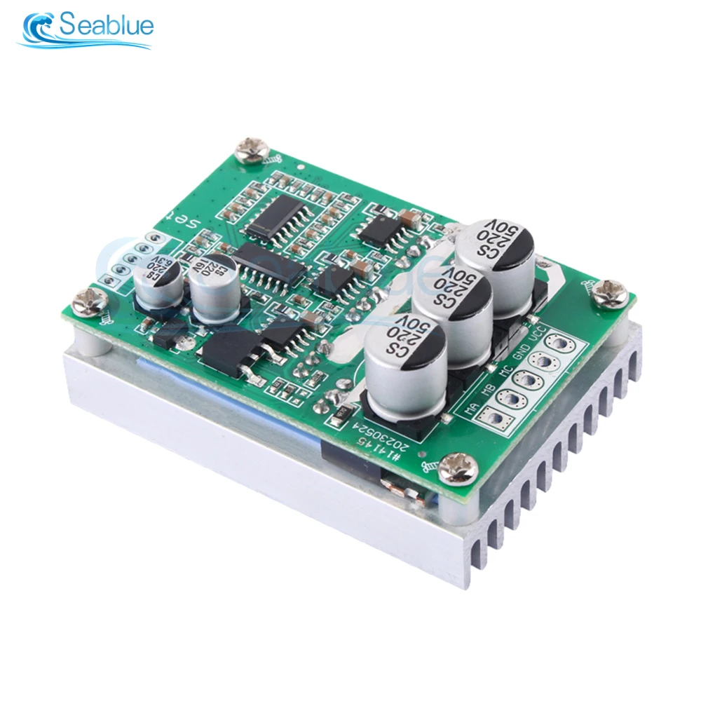 500W 15A DC 12-36V Brushless Hall Free Motor Driver Board High Power Motor Foward Reverse Speed Controller Control Switch Module