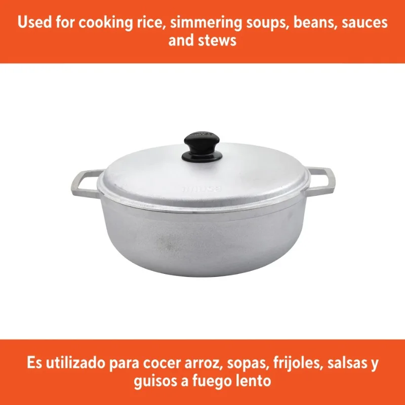 Caldero in alluminio pressofuso da 7,5 qt - 30 cm