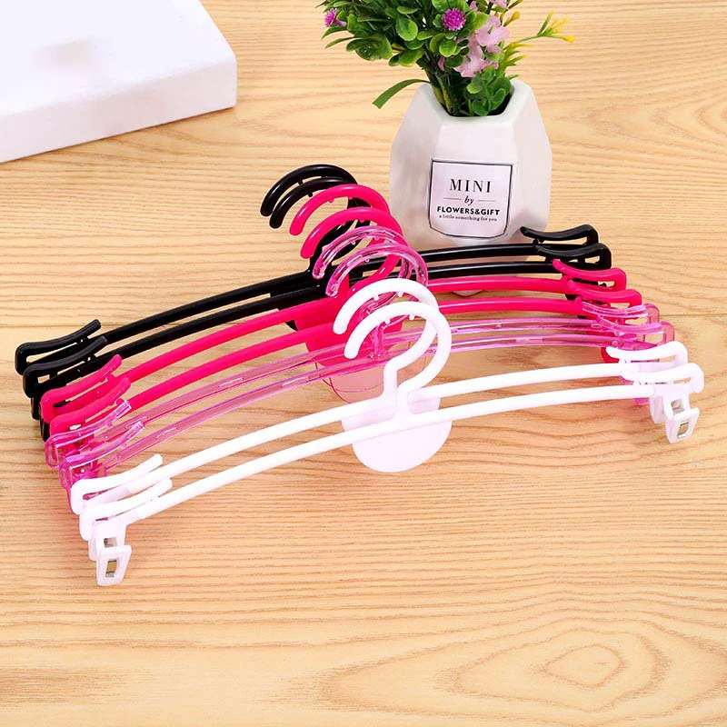 

30PCS/Lot Strengthen Plastic Hanger Bikini Bra Rack Soft Underwear Hangers Slip-Resistant Magic Underwear Panties Clip